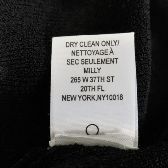 Milly Ruched Midi Dress Black Stretch Knit - Picture 7 of 7